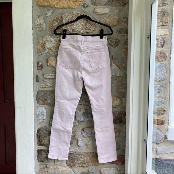 MOTHER The Dazzler Hover Straight Leg Jeans Date Night Pink Womens 29 - Picture 10 of 14